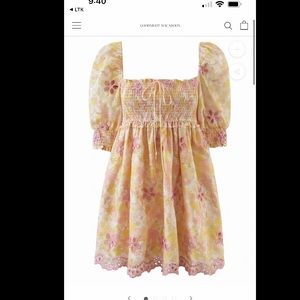 Abby Square neck floral embroidered mini dress Goodnight Macaroon